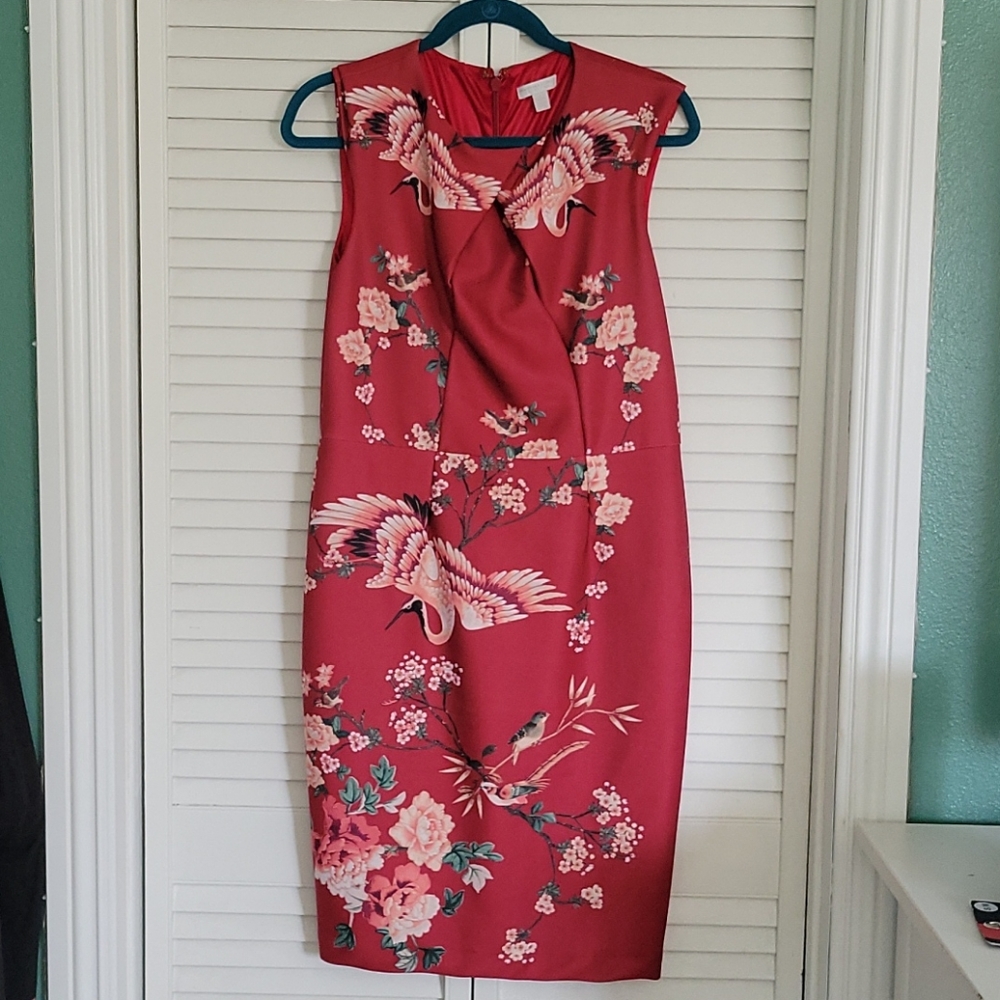 New York & Company Large Petite red dress